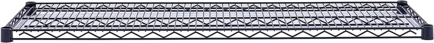Utility Basics | Black Wire Rack | 5-Tier | 48 x 18 x 72 | Utility shelves | Utility shelving | Utility shelves | Seville Classics | Saferacks | Wire Shelving with Wheels