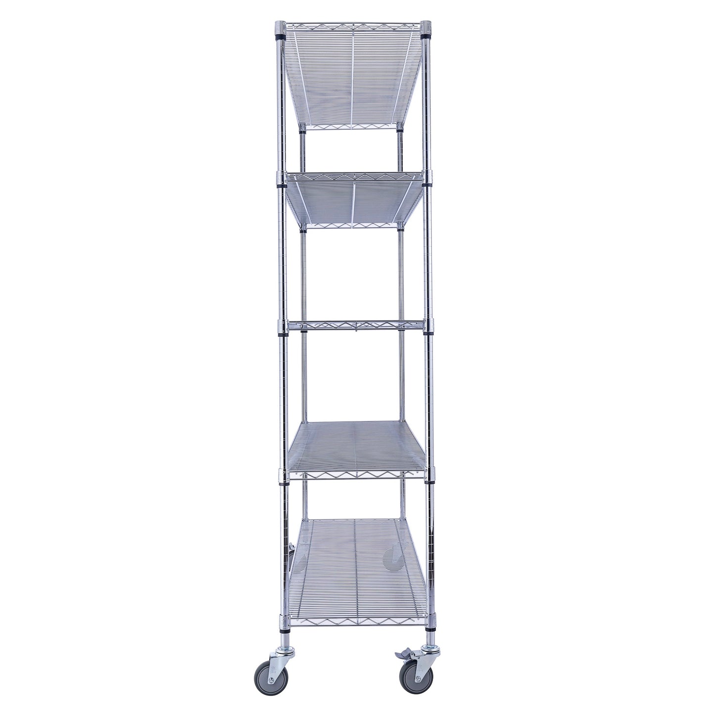 Chrome Wire Shelving 60" x 18" x 72" | Chrome Shelving on wheels | 60 x 18 x 72 | Utility shelving | Utility Shelves | Shelves shelf | Saferacks | Seville Classics | Wire Shelving | Wire Racks with Wheels