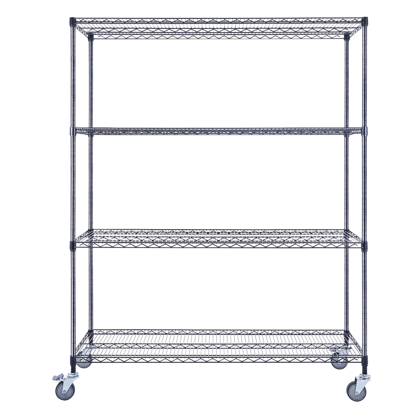 Utility Basics | Chrome Shelving on wheels | 60 x 18 x 72 | Utility shelving | Utility Shelves | Shelves shelf | Saferacks | Seville Classics | Wire Shelving | Wire Racks with Wheels