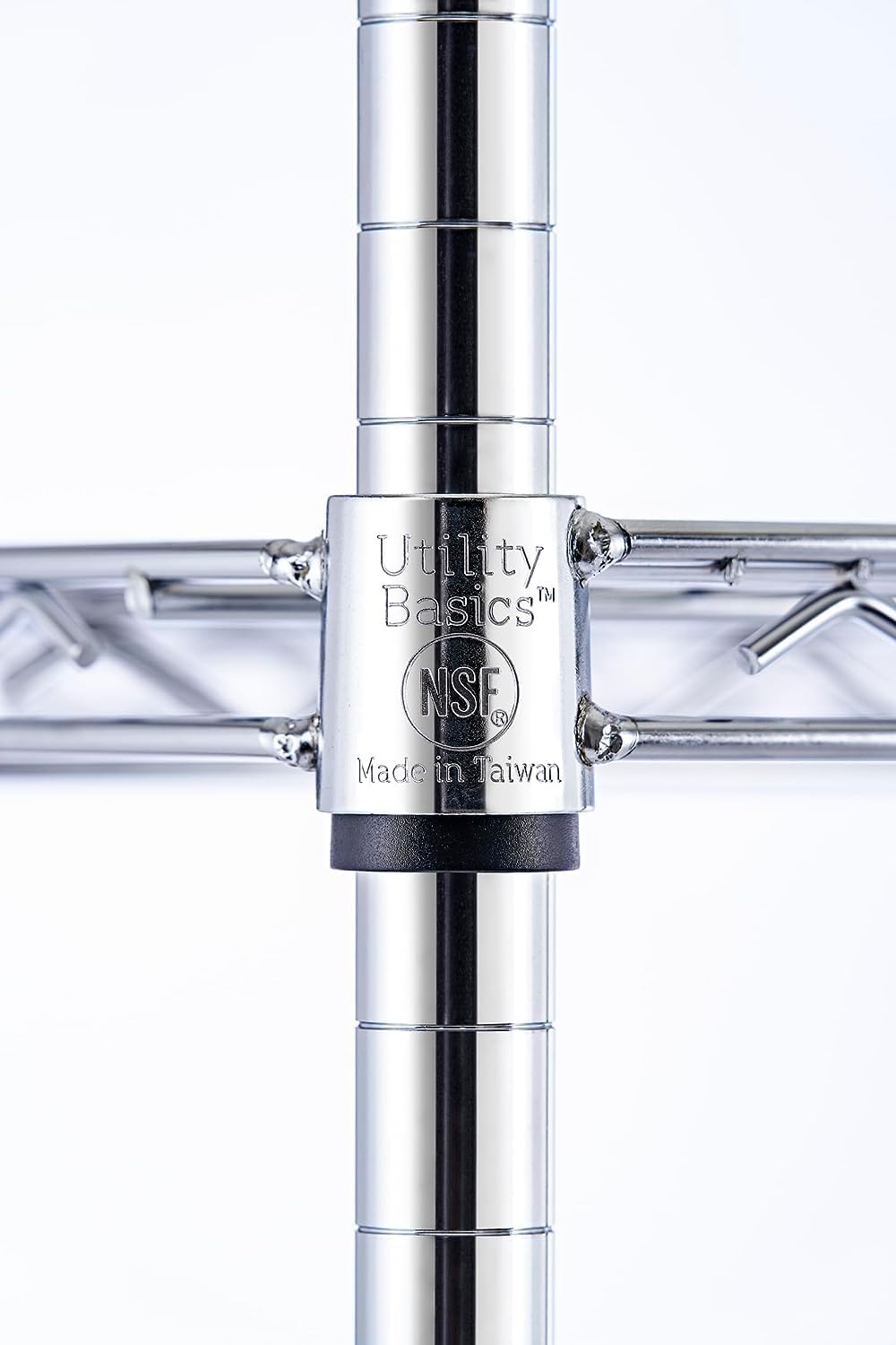 Utility Basics | Chrome Shelving On Wheels | 60 x 24 x 72 Shelving | 4-Tier | NSF | Seville Classics | Saferacks | Utility shelving | Storage shelving on wheels | Wire Shelving with Wheels | Wire Racks with Wheels