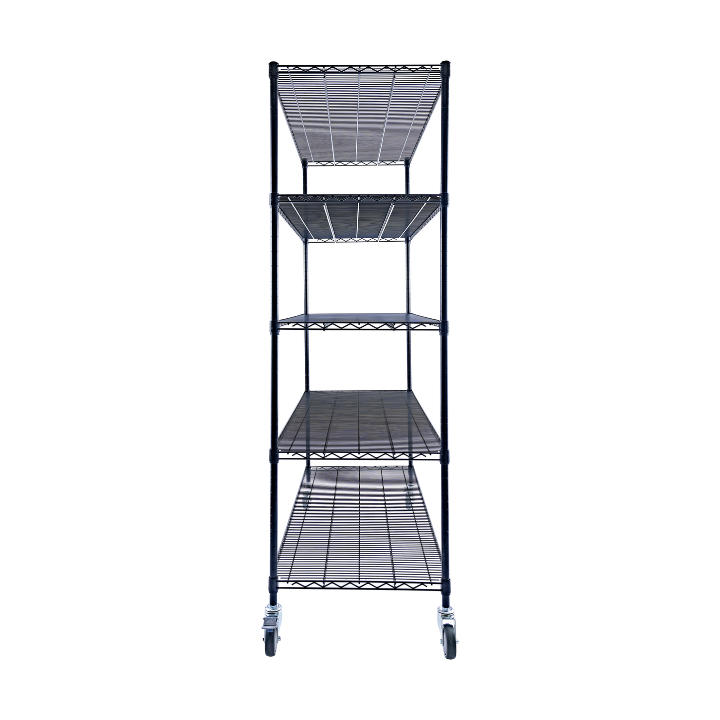 Utility Basics | Wire Shelving Rack | 5-Tier | 60 x 24 x 72 wire shelving | Black | Saferacks | Seville Classics | Utility shelving | Shelves shelf | Wire Shelving with Wheels | Wire Shelving