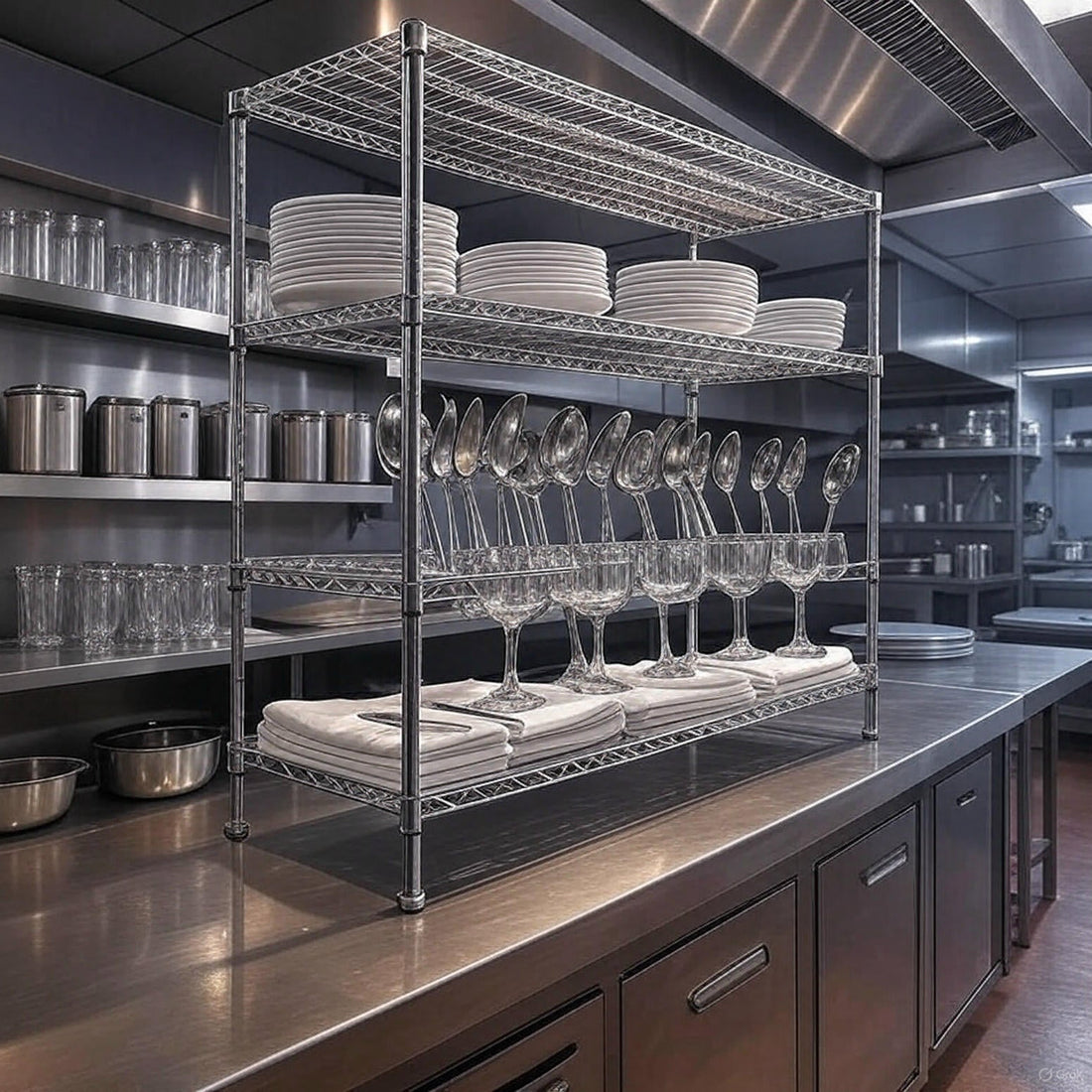 Overcoming Restaurant Storage Challenges with Utility Basics Storage Shelves