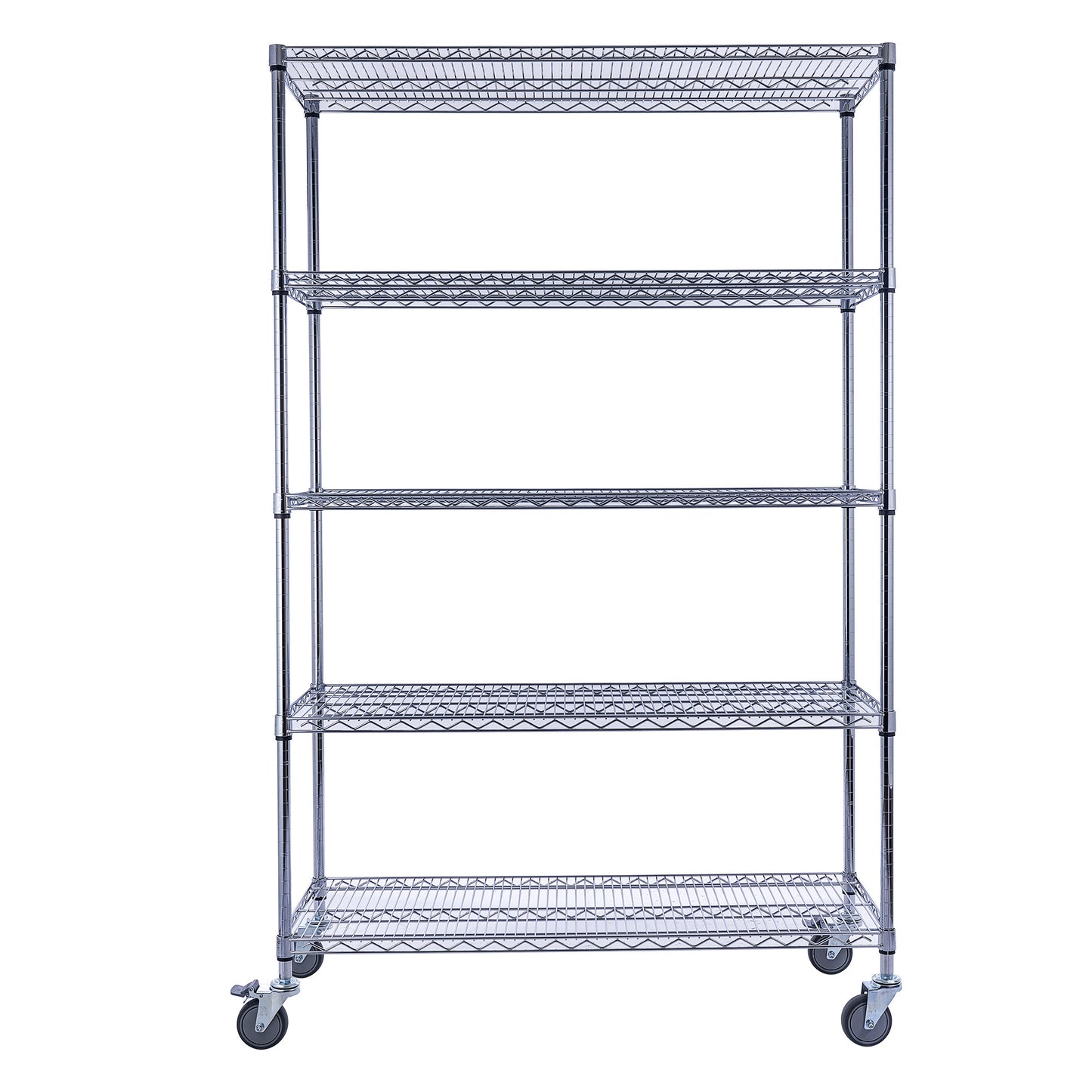 Utility Basics | PREMIUM Wire Shelving Rack | 5-Tier | 48" x 18" x 72" | Black