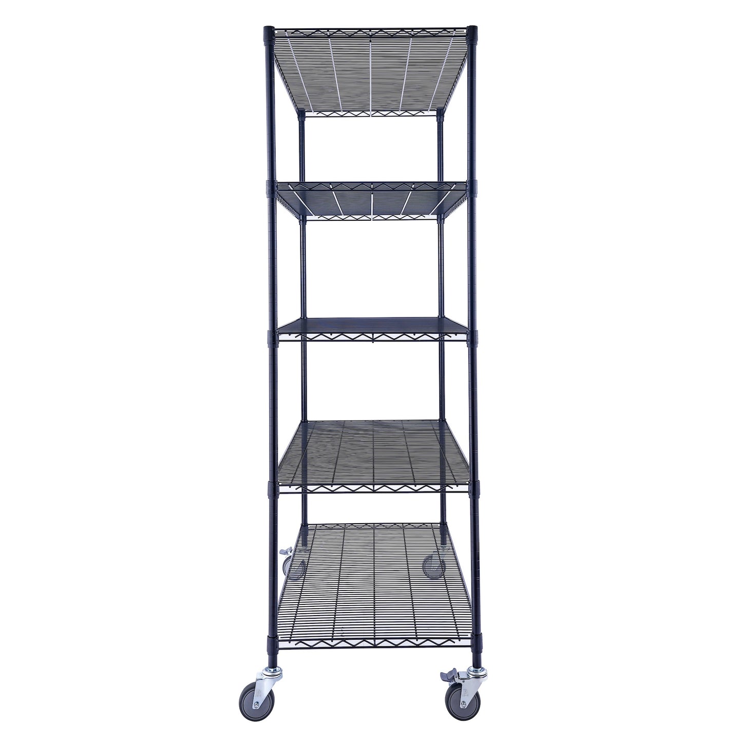 Utility Basics | PREMIUM Wire Shelving Rack | 5-Tier | 48" x 24" x 72" | Black