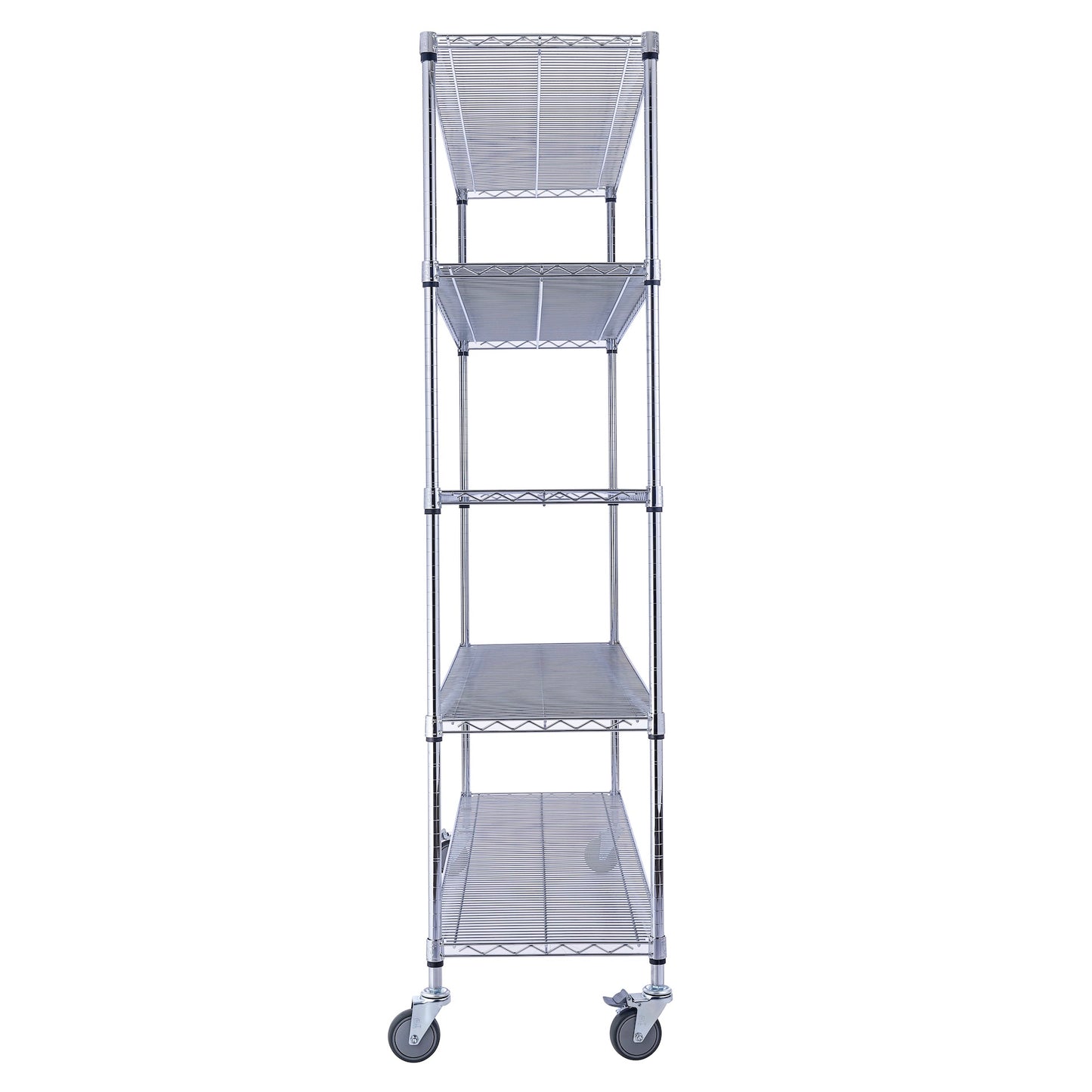 Utility Basics | PREMIUM Wire Shelving Rack | 5-Tier | 60" x 18" x 72" | Chrome