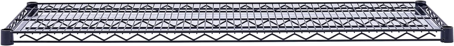 Utility Basics | Black Wire Rack | 5-Tier | 48 x 18 x 72 | Utility shelves | Utility shelving | Utility shelves | Seville Classics | Saferacks | Wire Shelving with Wheels