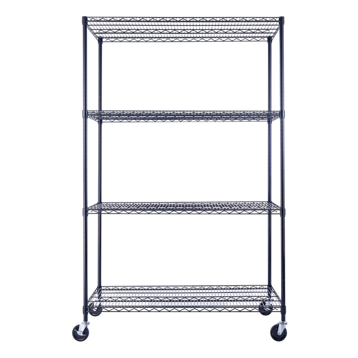 Utility Basics | 48 x 24 x 72  Wire Shelving with wheels | 5-Tier | Saferacks | Seville Classics | Utility shelves | Shelf shelving unit | Shelves Shelf | Shelving Shelf