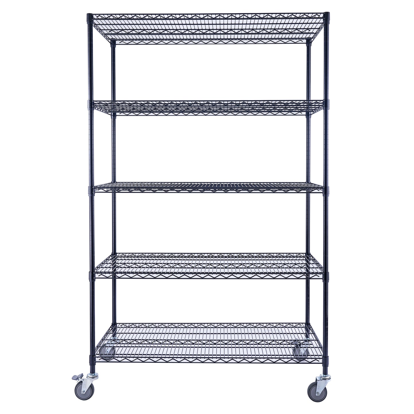 Utility Basics | 48 x 24 x 72  Wire Shelving with wheels | 5-Tier | Saferacks | Seville Classics | Utility shelves | Shelf shelving unit | Shelves Shelf | Shelving Shelf