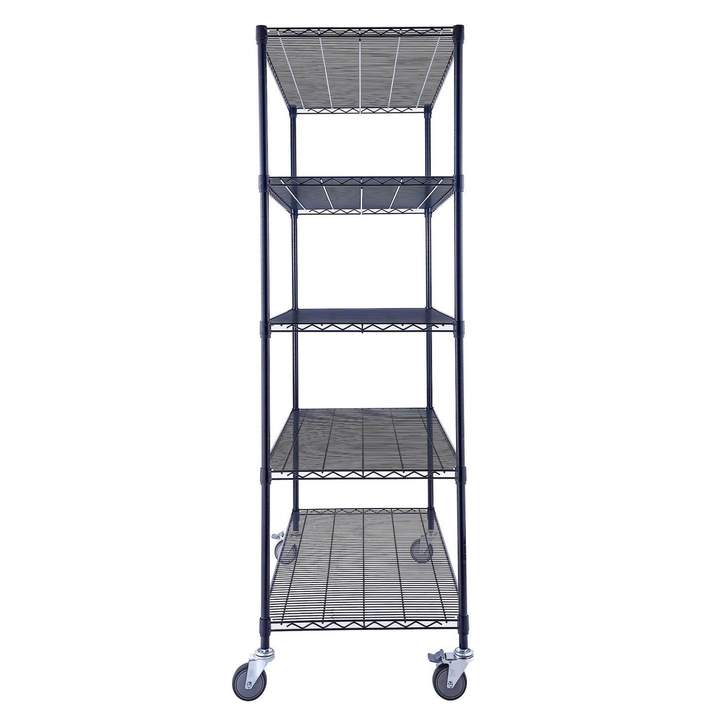 Utility Basics | 48 x 24 x 72  Wire Shelving with wheels | 5-Tier | Saferacks | Seville Classics | Utility shelves | Shelf shelving unit | Shelves Shelf | Shelving Shelf