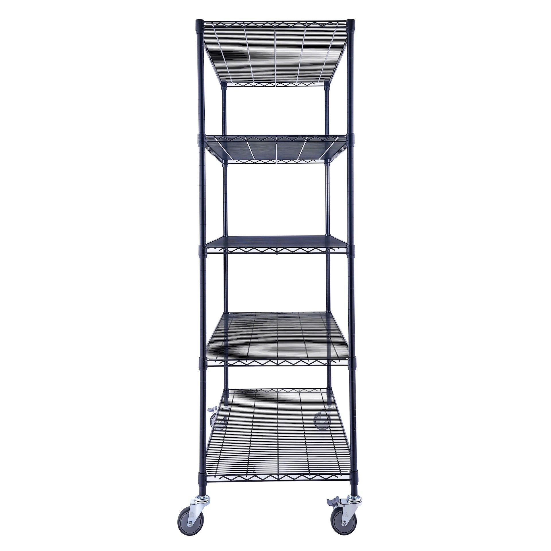 Utility Basics | 48 x 24 x 72  Wire Shelving with wheels | 5-Tier | Saferacks | Seville Classics | Utility shelves | Shelf shelving unit | Shelves Shelf | Shelving Shelf