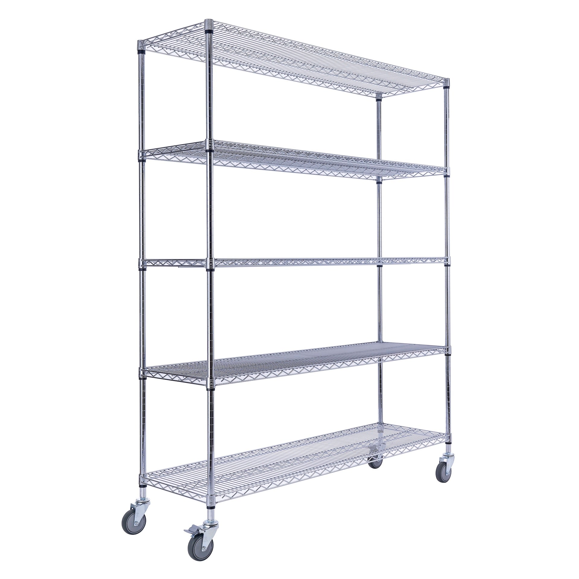 Chrome Wire Rack 60x18x72 | 5-Tier | Utility Basics