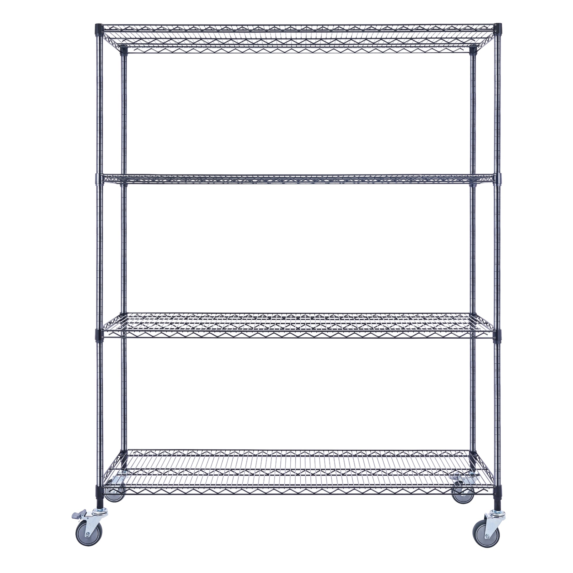 Utility Basics | Chrome Shelving on wheels | 60 x 18 x 72 | Utility shelving | Utility Shelves | Shelves shelf | Saferacks | Seville Classics | Wire Shelving | Wire Racks with Wheels