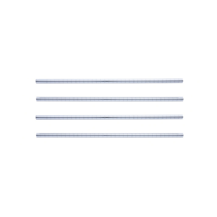 Chrome Shelving Poles 72" Height - 4 Top Halves