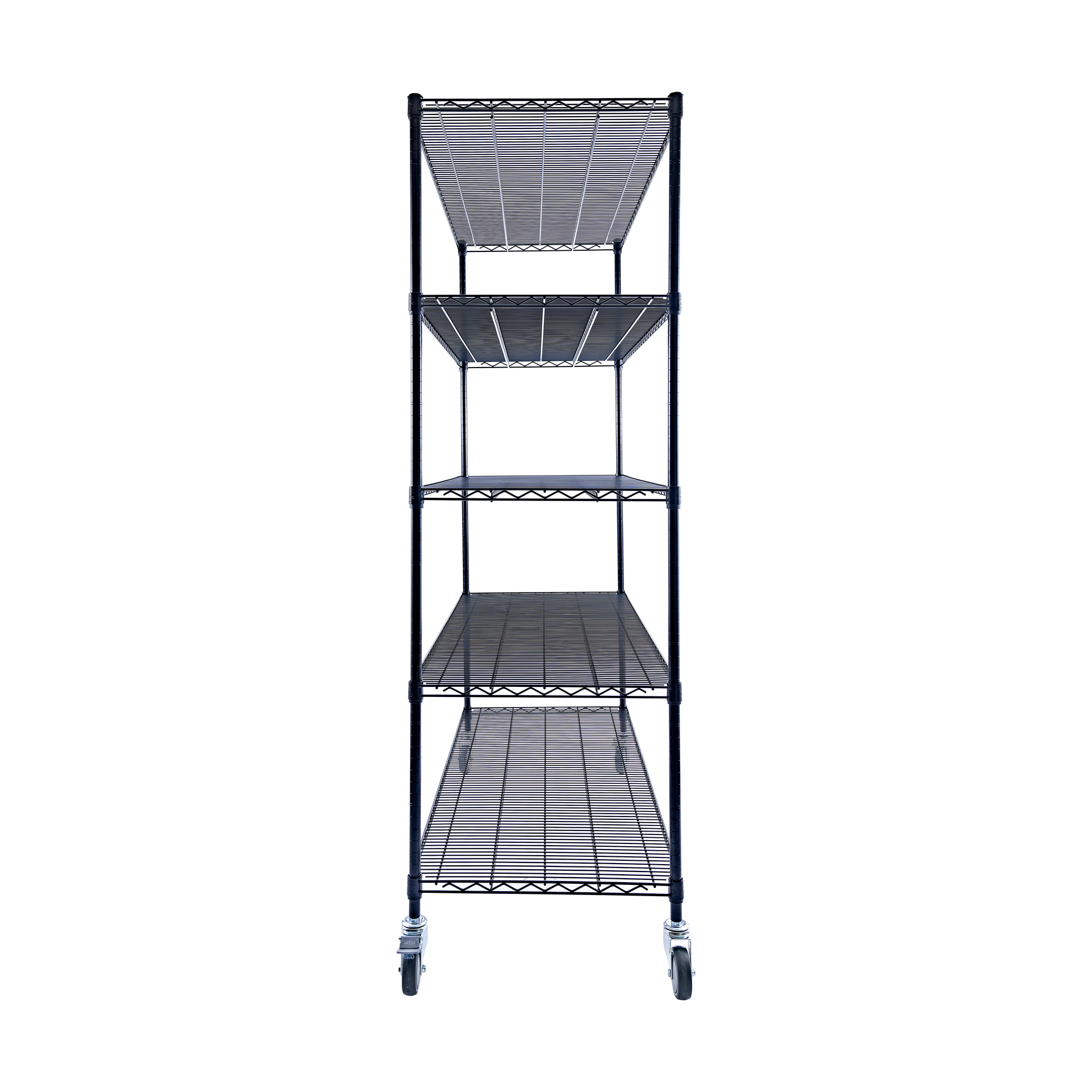 Utility Basics | Wire Shelving Rack | 5-Tier | 60 x 24 x 72 wire shelving | Black | Saferacks | Seville Classics | Utility shelving | Shelves shelf | Wire Shelving with Wheels | Wire Shelving