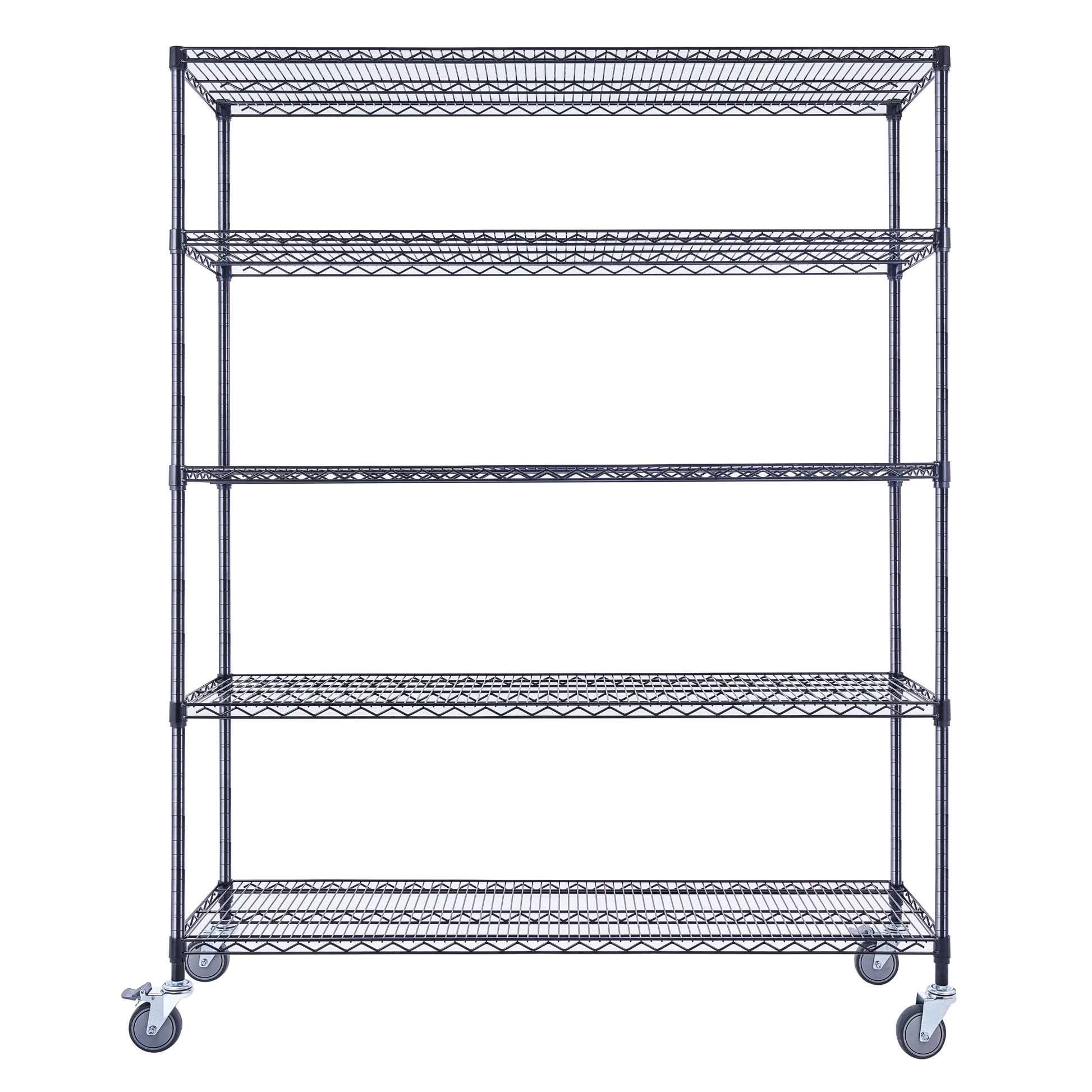 Utility Basics | Chrome Shelving on wheels | 60 x 18 x 72 | Utility shelving | Utility Shelves | Shelves shelf | Saferacks | Seville Classics | Wire Shelving | Wire Racks with Wheels